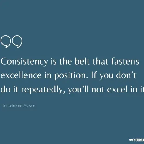 What is the key to success in hospitality? - CONSISTENCY!